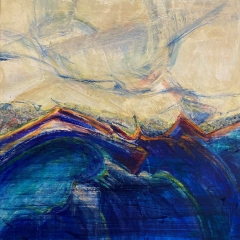Plastic im Meer, 60x60 cm