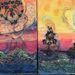 Spanish-Lace-Duo. 30x60cm. 